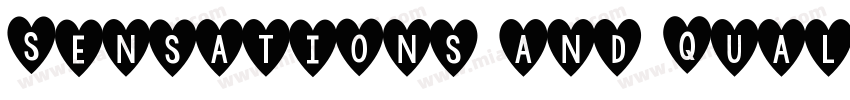 Sensations and Quali字体转换